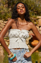 Biffy Smocked Tube Top