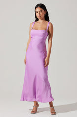 Stacie Satin Maxi Dress