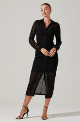 Tawna Open Stitch Midi Dress