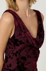 Floris Burnout Floral Maxi Dress