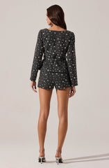 Wynn Embellished Mini Shorts