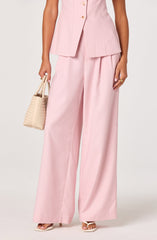 Neha Linen High-Rise Wide Leg Pants
