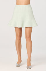 Kiona Sparkly Tweed A-Line Mini Skirt