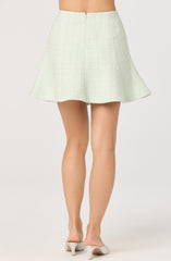Kiona Sparkly Tweed A-Line Mini Skirt