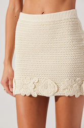 Taimi Crochet 3D Floral Skirt