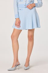 Malvie Plaid Knit Mini Skirt