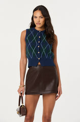 Kareen Faux Leather Mini Skirt