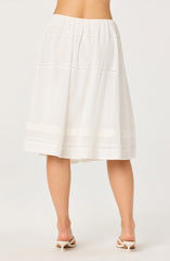 Wrenlee Embroidered Midi Skirt