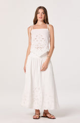 Stevie Embroidered Midi Skirt