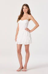 Madeleine Tiered Ruffle Mini Skirt