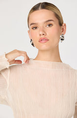 Eska Plissé Long Sleeve Top