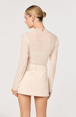 Eska Plissé Long Sleeve Top