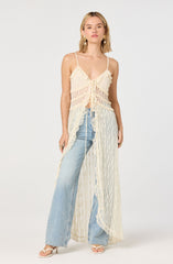 Sariyah Lace Flyaway Maxi Tunic Top