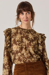 Kinley Ruffle Trim Top