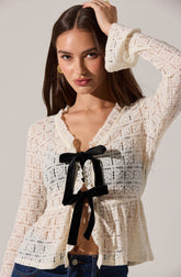 Miliana Contrast Bow Top