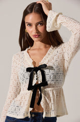 Miliana Contrast Bow Top