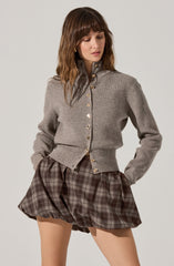 Tawni Mock Turtleneck Cardigan