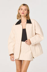 Collins Quilted Puffer-Lined Denim Jacket