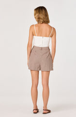 Nakia Bow Detail Cropped Top