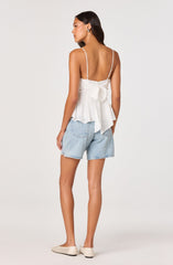 Kassidy Floral Appliqué Peplum Top