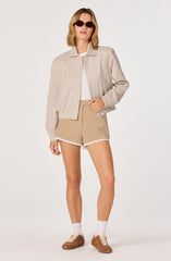 River Open-Knit Eyelet Tee