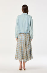 Nari Oversized Denim Bomber Jacket