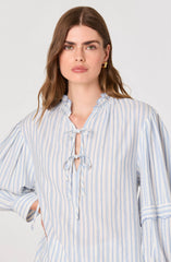 Taliyah Striped Peasant Blouse