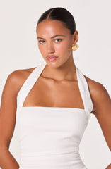 Tate Knit Ruched Halter Top