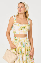 Kaleigh Tie-Strap Bustier Top