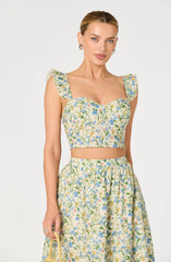 Wedelia Eyelet Corset Crop Top