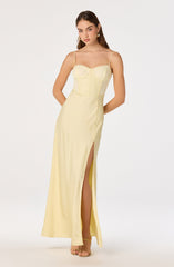 Zinnia Lace Bustier Maxi Gown