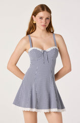 Nicolette Gingham Mini Dress