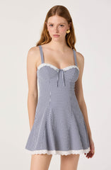 Nicolette Gingham Mini Dress