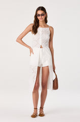 Mercy Eyelet Embroidered High-Rise Mini Shorts