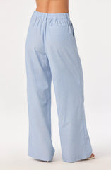 Linsey Striped Wide Leg Linen Pants