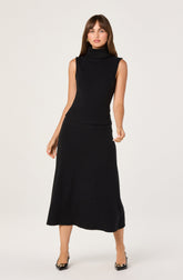 Knit A-line Midi Skirt