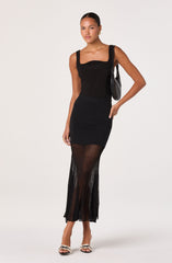 Semi Sheer Midi Skirt