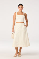 Kinslee A-Line Midi Skirt