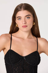 Lace Sweetheart Bustier Top