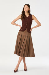 Textured Longline V-Neck Vest