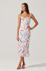 Joan Satin Midi Dress