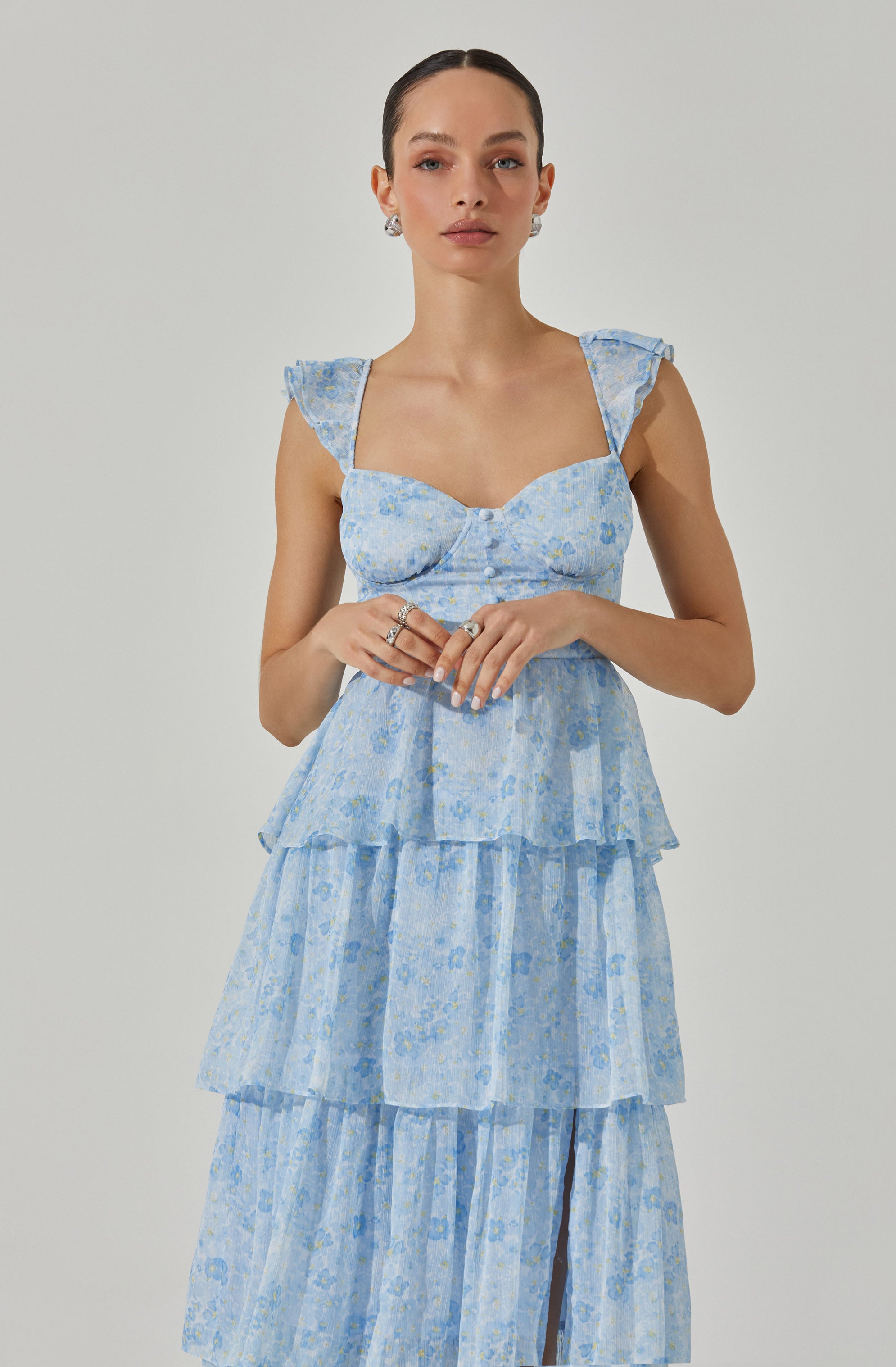 Midsummer Floral Tiered Maxi Dress