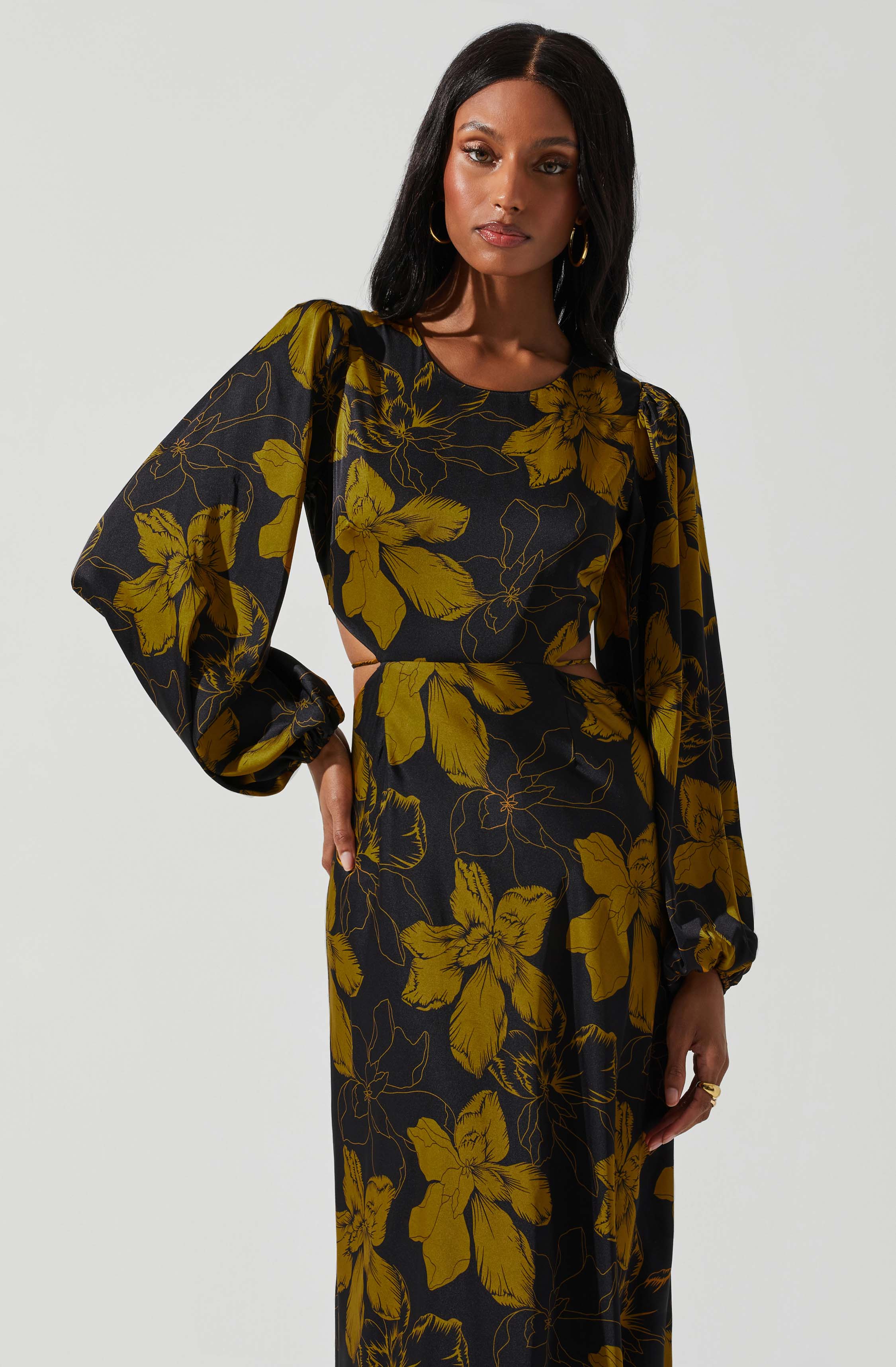 Quinn Floral Cutout Maxi Dress