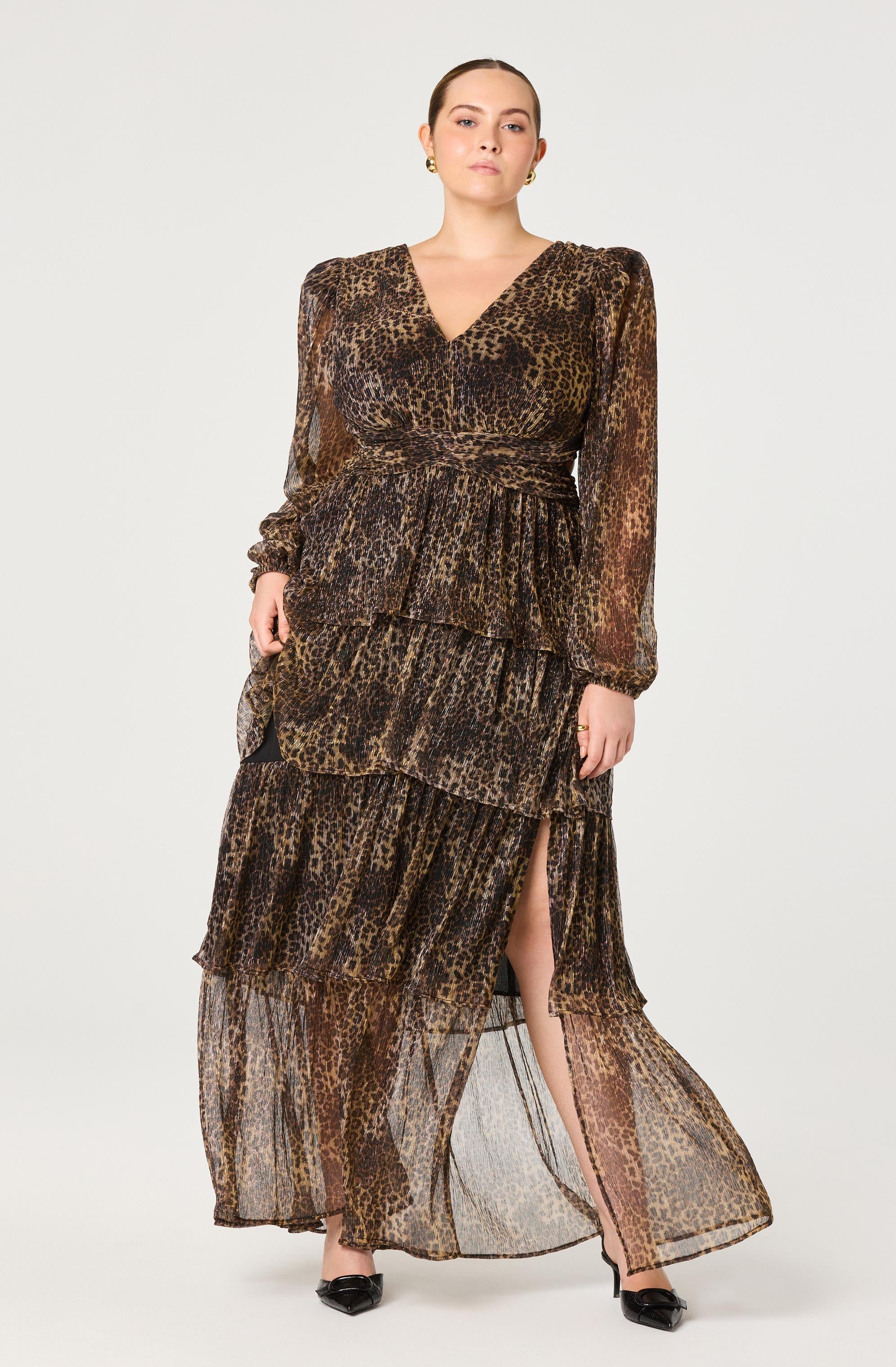 Anora Floral Tiered Maxi Dress