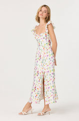 Wedelia Floral Bustier Midi Dress