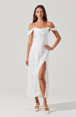 Kitura Cold Shoulder Maxi Dress