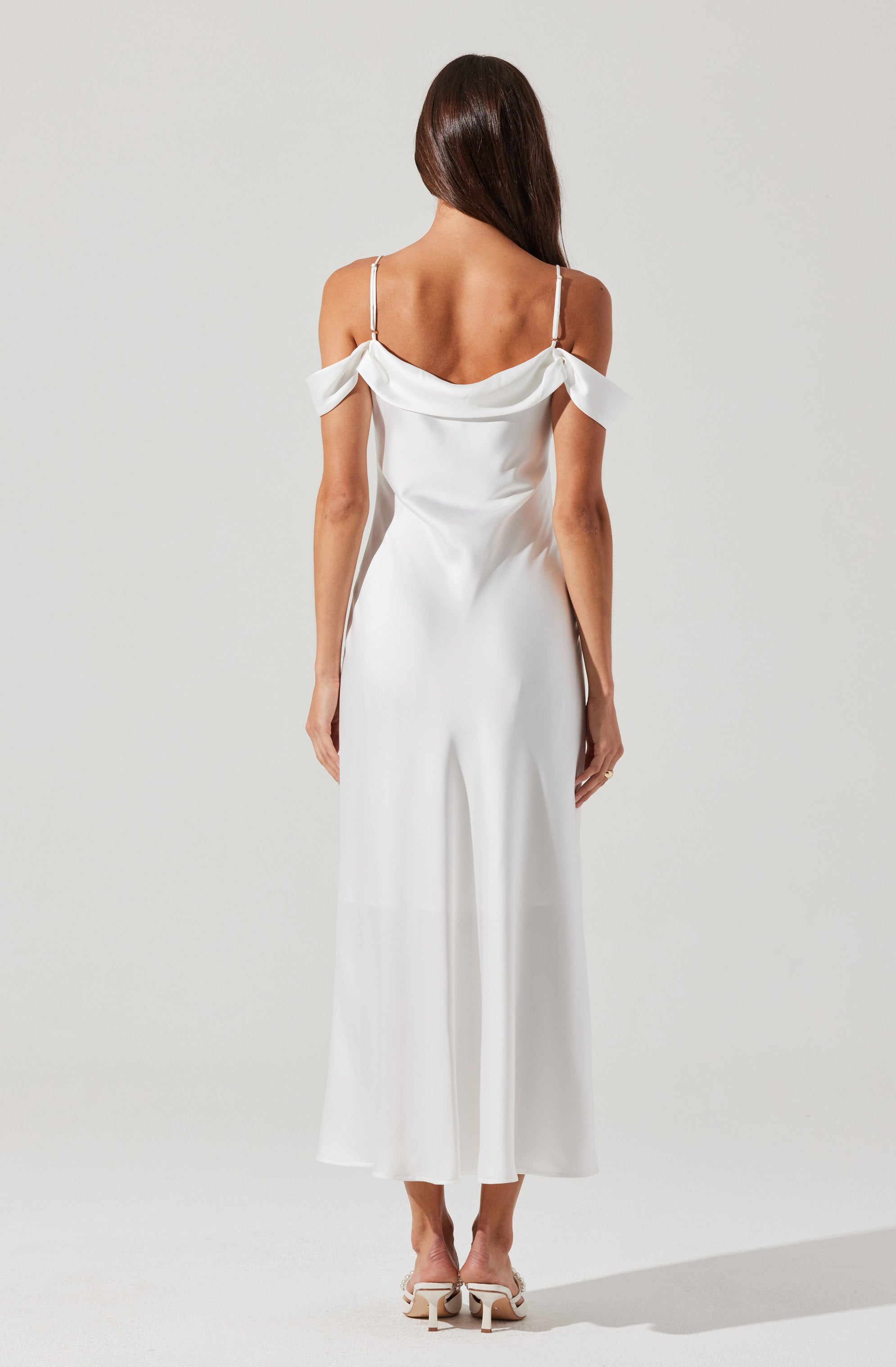 Kitura Cold Shoulder Maxi Dress