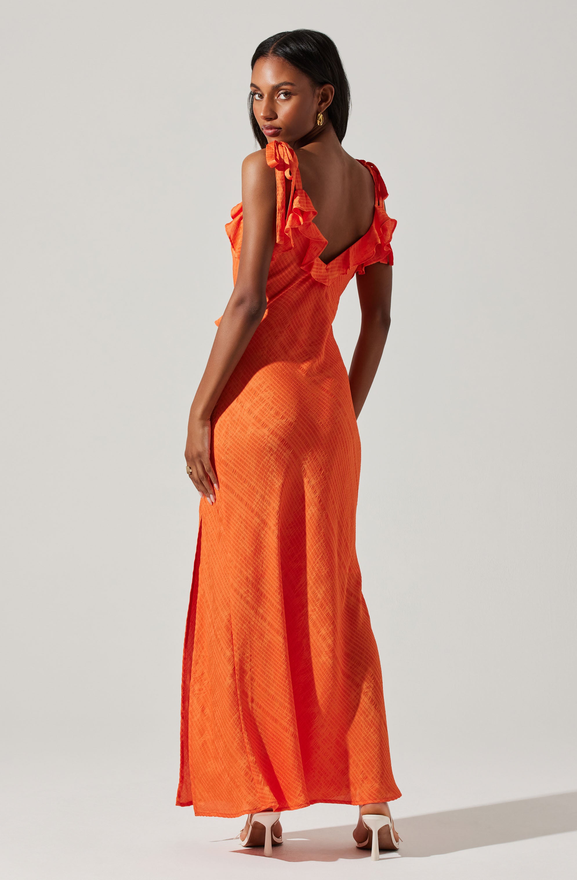 Sorbae Ruffle Maxi Dress
