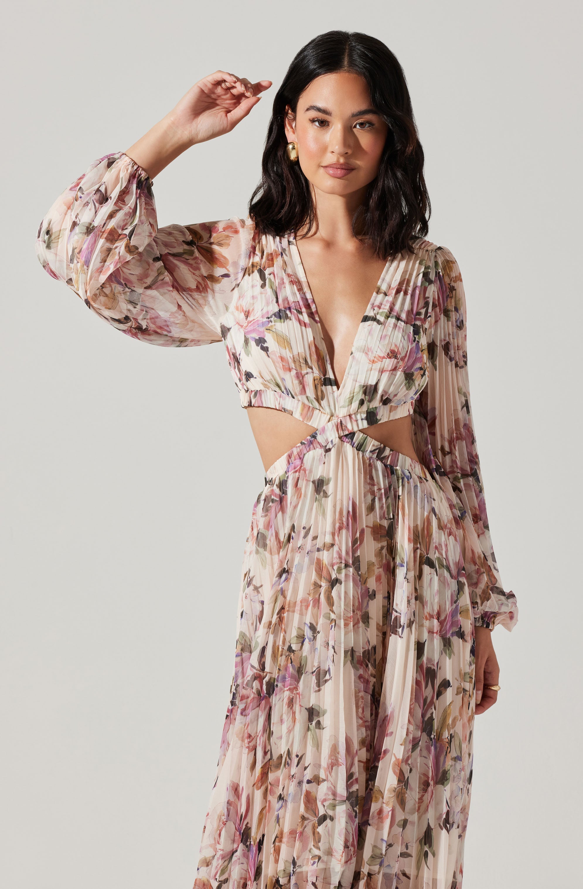 Revery Floral Long Sleeve Maxi Dress