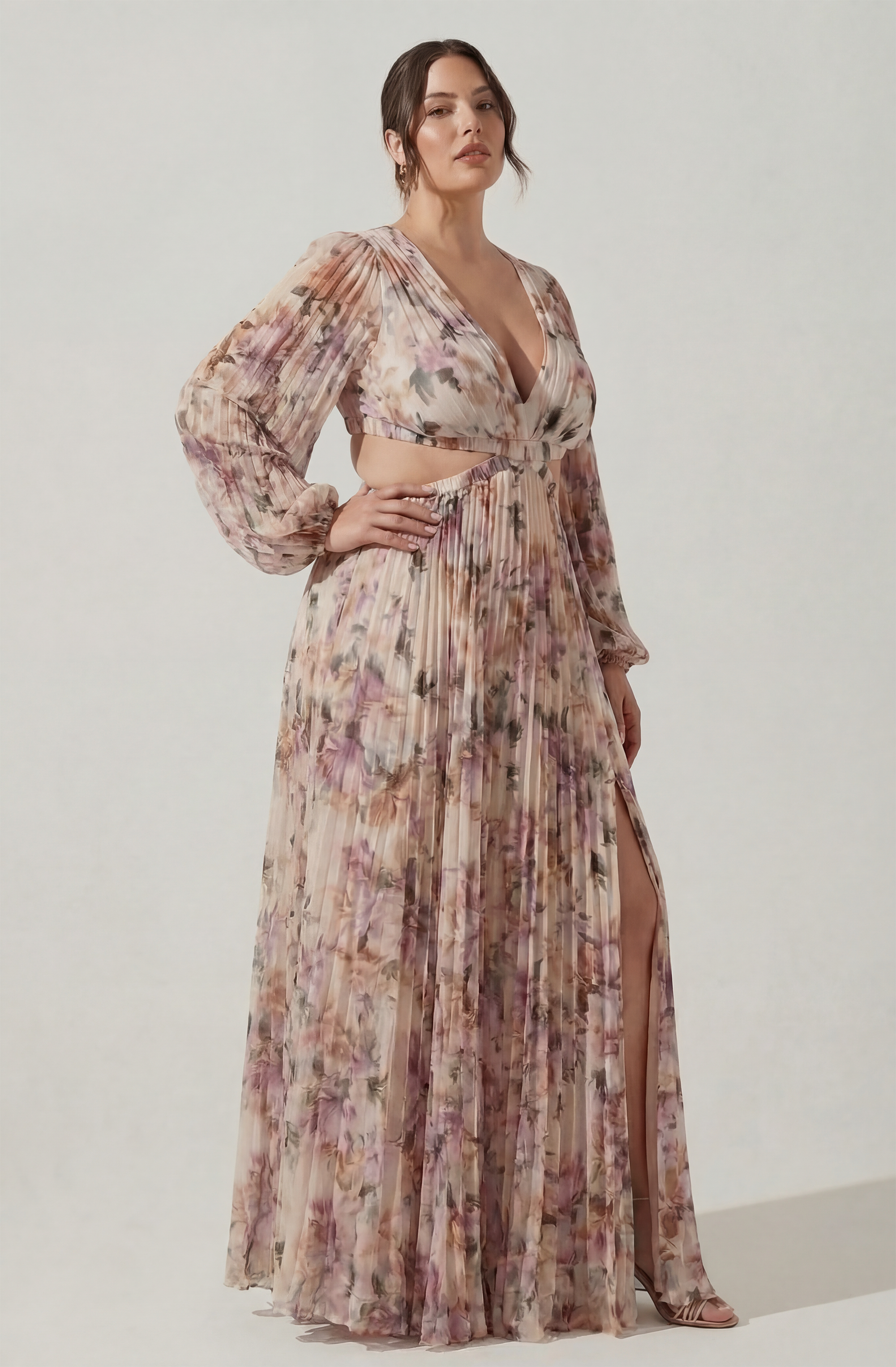 Revery Floral Long Sleeve Maxi Dress